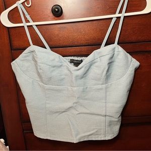 Blue Forever 21 Crop Top